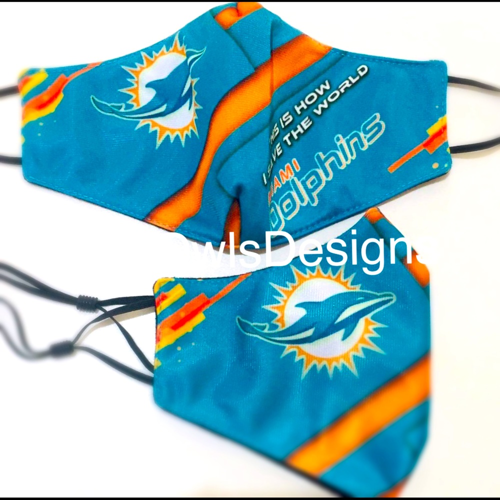 Miami Dolphin face cover